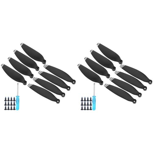 Alomejor Propellers Light Weight Wing Blade, 16 PCS Wing Blades Fits Drone Spare Accessories Fit Light Weight Plastic for Mini