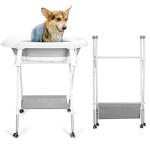 Oskopwrc 66D67 Haustierpflege-Badewanne Tragbar