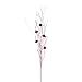 Vickerman 665640-20" Red/White Glitter Ball Curly Spray (6 Pack) (QG205023)
