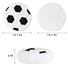 Plush Soccer Pillow,Round Ball Throw Pillow,Football Shaped Decorative Throw Pillow for Kids Room,Sofa,Bed-Soft & Fluffy,15.7 Inch (40 cm) #2