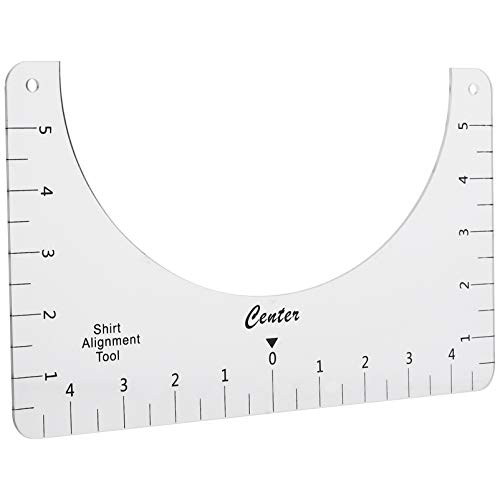 STOBOK Ferramenta de Alinhamento de T-Shirt 1Pc Guia de T-Shirt Acrílico Régua de Artesanato para Co