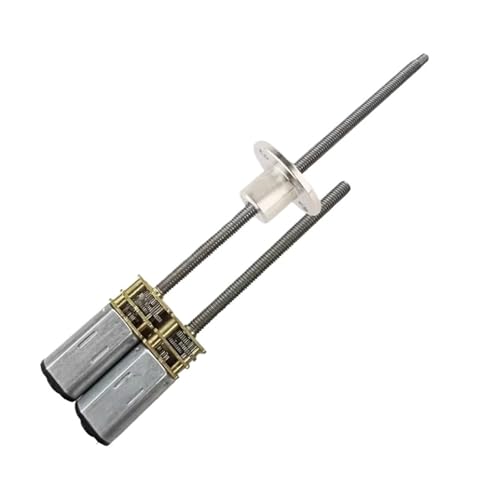 Petit moteur basse vitesse JA12-N30 à engrenage métallique 3V et arbre long M4 de 100mm