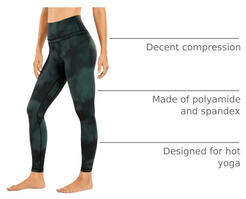 Image of CRZ YOGA Naked Feeling Leggings 25'' | Sleek, Decent Compression, Yoga, Hidden Waistband Pocket, for Women