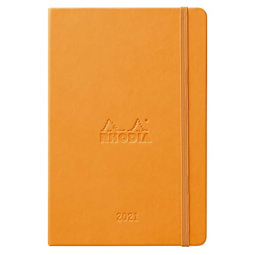 ロディア 2021年版 12月始 ウェブプランナー ウィークリーバーチカルA5 オレンジ cf117298