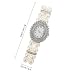 Imagen de Yardwe Reloj de Pulsera de Perlas de Dos Hileras Aleación Plateada