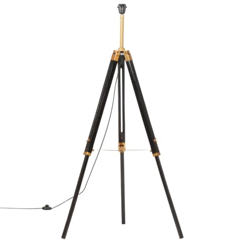 Lámpara de trípode de teca de 141 cm para eliminar rincones oscuros en casa 3