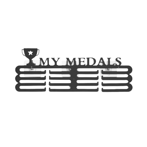 Support médaille harayaa en fer robuste et organisateur de récompense mural