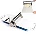 Sfogliatrice per pasticceria, pizza e croissant, pieghevole manualmente, spessore regolabile da 0,5 a 27 mm, in acciaio inox, ideale per uso domestico e commerciale immagine