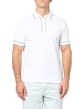 Lacoste Mens Paris Short Sleeve Regular Fit Contrast Collar & Sleeves Polo, White, XX-Large