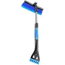Snow Brush and Ice Scrapers for Car Windshield, Detachable Snow Scrapers with Ergonomic Foam Grip for Cars, Trucks, SUVs Heavy Duty ABS, PVC Brush