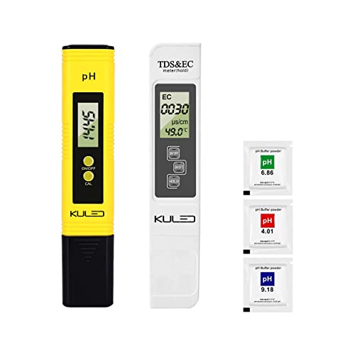 Kuled Ph Meter, Tds Meter, Water Quality Test Meter, 3 In 1 High Accuracy Water Quality Tester, For Hydroponics, Aquariums, Drinking Water, Ro System, Fishpond And Swimming Pool #TOP26