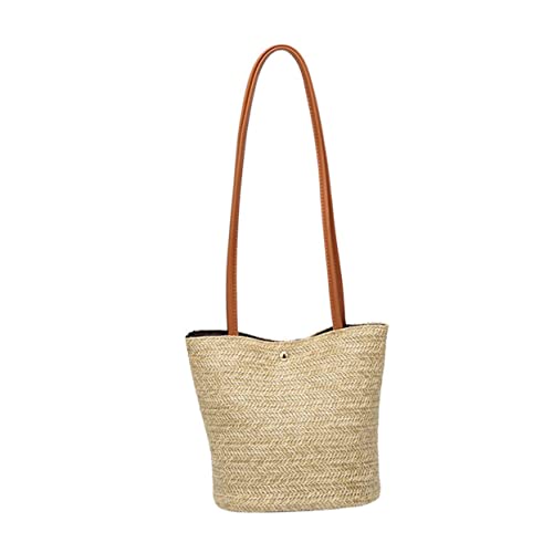 OATIPHO 1 Pc Bolso diagonal bolso de mujer señoras bolsos de hombro bolsos de mano de las mujeres sling bag shoulder bag beach bag bolso de cubo bolsa de hombro poliéster Light Brown