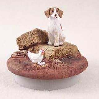 Conversation Concepts Miniature Brittany Brown & White Spaniel Candle Topper Tiny One 
