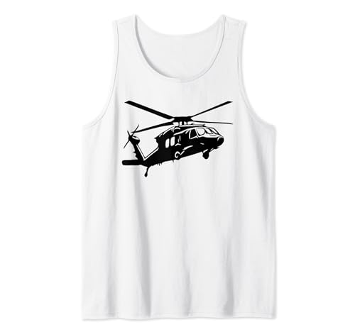 Sikorsky UH-60 Blackhawk Helicóptero piloto del ejército regalo para hombres Camiseta sin Mangas