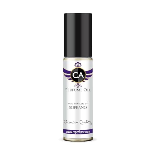 CA Perfume Impression of Soprano Unisex Fragrance Oil Amber Floral Scent Long Lasting Perfumes for Women &amp; Men Travel Size TSA Ready Mini Parfum Body Oil Roll-on 0.33 Fl Oz 10ml