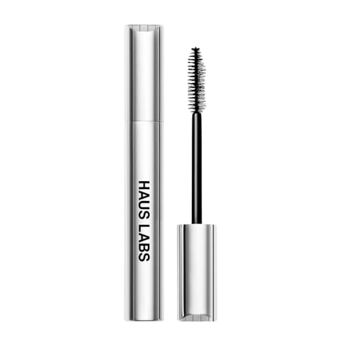 HAUS LABS B Structural Volumizing and Lengthening Mascara Black Onyx – Vegan Biotech Mascara for 5X Volume, Strengthened & Lifted Lashes, Long-Wearing, 0.27 oz
