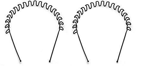 ELRINZA (Hair Band Pack of 2) for Men and Women Daily Use Black Spring Zigzag Wave Metal Hair Hoop Band pack of 2 color black (B08RHL5Y96) Amazon Price History, Amazon Price Tracker