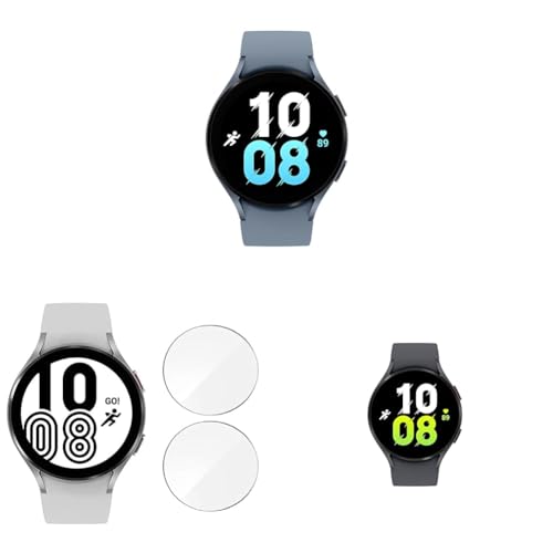 Image of Samsung Galaxy Watch5 Bluetooth (44 mm, Sapphire, Compatible with Android only) & Tempered Glass