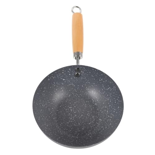 Wok pequeño antiadherente Luxshiny de hierro fundido miniatura 1