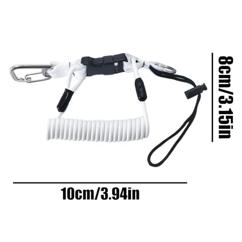 Evita pérdidas de equipo con este cordón para cámara de buceo anticaída con muelle 5