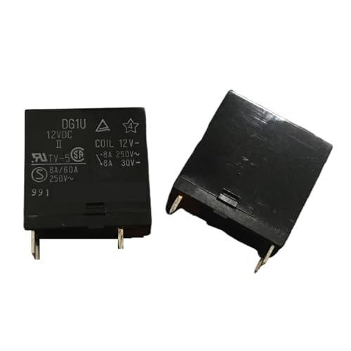 Relé de potencia DG1U 12VDC 8A 250VAC de 4 pines para circuitos