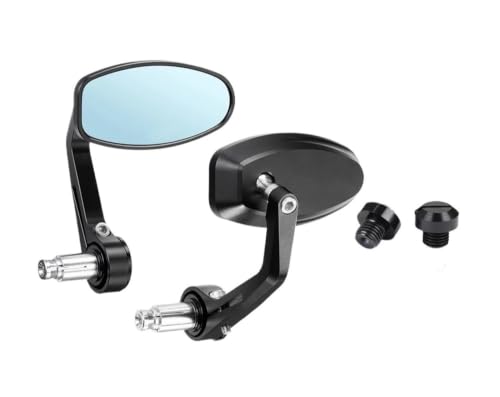 Espejo retrovisor moto de manillar universal CNC 13mm-18mm para scooter y cafe racer