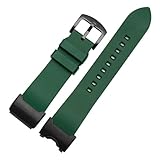 POYNMRE Compatibile con G-SHOCK Casio Big Clay King GWG-1000/GB Cinturino for orologio modificato Cinturino in gomma siliconica impermeabile Nero Verde Blu(Green-buckle A,GWG-1000)