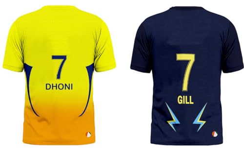 Image of Sports India IPL Cricket Team T Shirt Jersey Combo for (Kid's, Boy's & Mens) L744