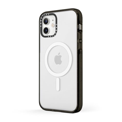 Image of CASETiFY for iPhone 12 Case - Impact Compatible with MagSafe Clear Black