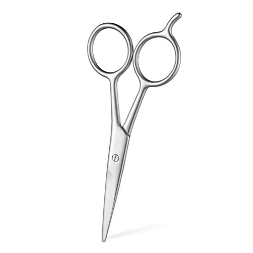Beard Scissors, Stainless Steel Scissors for Beard, Mustache, Eyebrow, Nose Hair by HAWATOUR