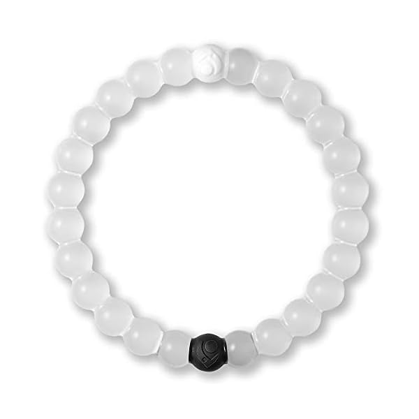 Lokai-Classic-Bracelet Lokai Beaded Bracelets for Women & Men, Classic Clear Style - Mental Health Awareness Bracelet Encourages Mental Wellness Slides-On for Comfortable Fit - Silicone Stretch Bead Bracelet Jewelry