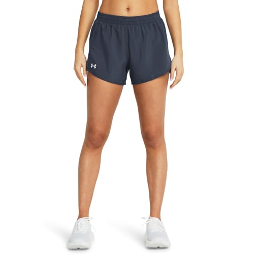 Under Armour Womens Fly By Shorts (044) Downpour Gray/Downpour Gray/Reflective Medium
