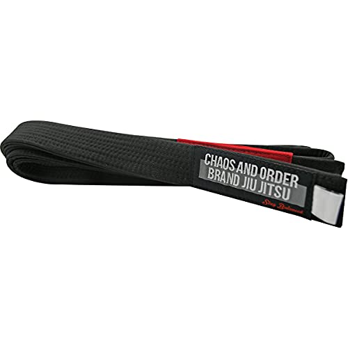 Chaos and Order Premium Jiu-Jitsu Rank Belt - A5 - Black