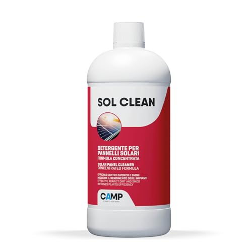 Camp sol clean concentrado - limpiador para placas solares, limpieza paneles fotovoltaicos, 1 l