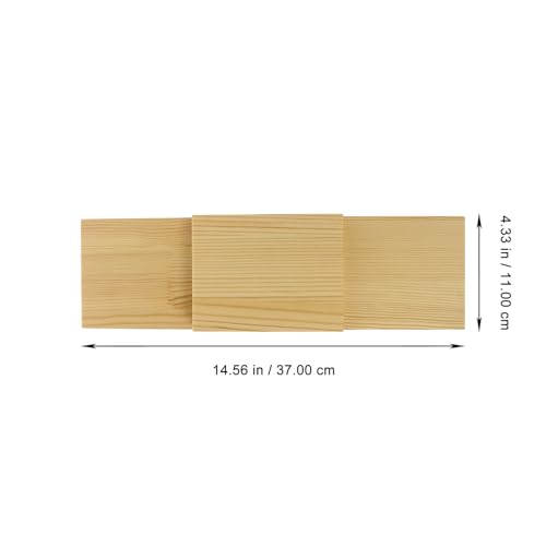 Plato de sushi de madera COHEALI superficie lisa miniatura 7