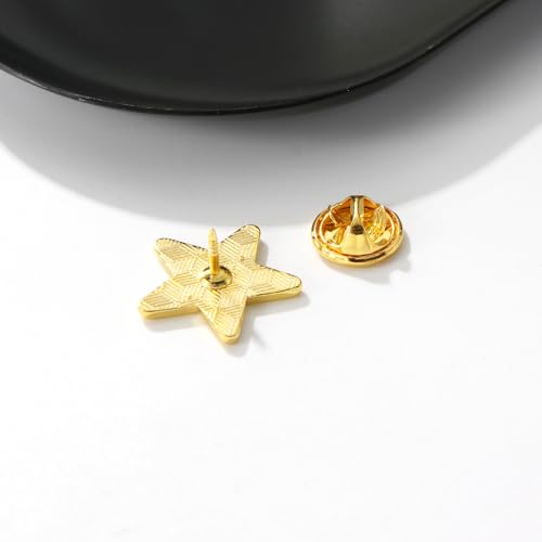 Image of Cute Smile Star Enamel Lapel Pins Gold Stars Pin Collar Hat Bag Shirt Clothing Brooch Novel Badge Gifts Jewelry