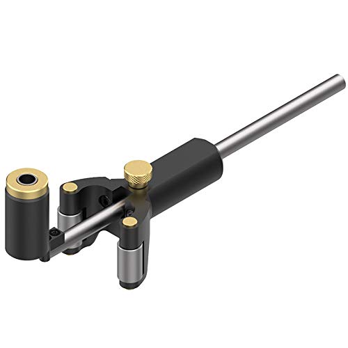 VISLONE Carpintería de arco lineal Regla de trazador de doble propósito Herramienta de dibujo de línea paralela Medidor de medición DIY Herramientas de trazo de carpintería multifuncionales