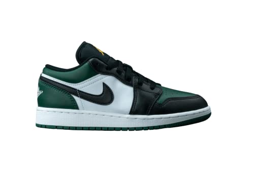 Nike Jordan 1 Low Noble Green Grade School GS 553560-371, 4.5 Big Kid