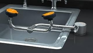 Guardian G1774 Chrome Eye/Face Wash, Deck/Right Hand Mounted, Auto-Flow, 90 Degree Swivel