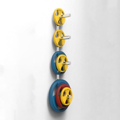 Stainless Steel Barbell Plate Rack, Wall Mounted Storage Solution for Heavy Duty Fitness Equipment, Space Saving Design,