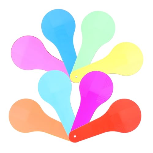 BESTonZON 8 Blatt Transparente Farbfolien für Farbmischung Teiliges für Grundschule Sicheres Kreatives Lernspielzeug zur Farbentdeckung und Farberziehung