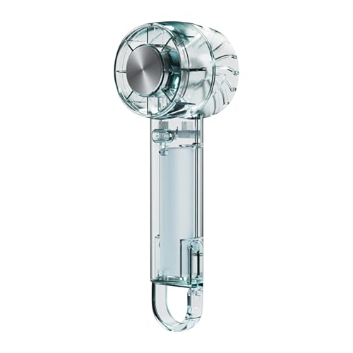 Ventilador Portátil Con Enfriamiento Con Hielo, Ventilador De Manos, Soplador De Compresa Fría, Con Circulación De Aire De 3 Velocidades Y Batería Recargable De 2000 MAh, 5.4x5x16.7cm, Para Aire Libre