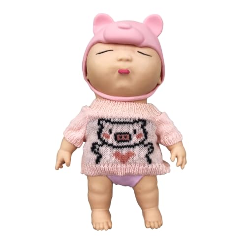 アグリーベイビーズ ビッグ セーター ピンク 25CM 赤ちゃん スクイーズ スクイーズ人形おもちゃ スクイーズ玩具低反発 耐久性 伸縮性 触感いい ストレス解消 減圧おもちゃ 発散 グッズ
