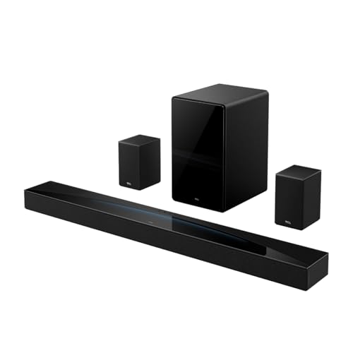 TCL Barra de Sonido Q85H 7.1.4 Ch | 860 W | Dolby Atmos | DTS X | Ray Danz Technology | HDMI | Bluetooth 5.1 | AirPlay | USB
