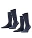 Produktbild ESPRIT Herren Socken Basic Uni 2-Pack M SO Baumwolle einfarbig 2 Paar, Blau (Marine 6120), 43-46