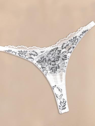 Image of Lilosy Sexy Floral Lace Scallop Underwire Push Up Sheer Lingerie Set Outfits