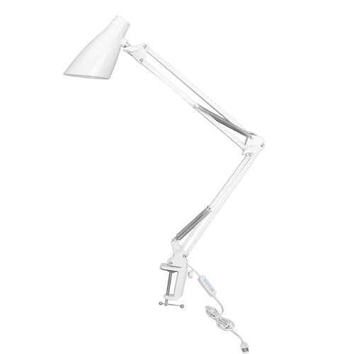 Lampe de bureau LED réglable blanche pour éviter la fatigue oculaire