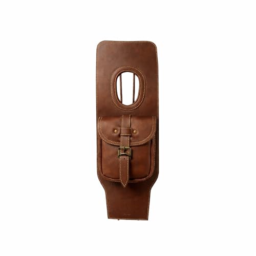Image of Bike Petrol Tank Cover Brown PU Rexine Water Proof Pocket Cover for RE Classic All Model's 1