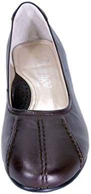 Peerage Kori (LP565) Women's Wide Width Leather Comfort Dress Pumps Black 9 | Image 1