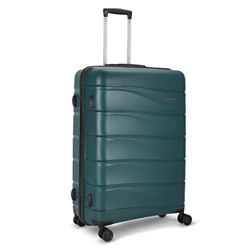 Image of Aristocrat Plastic Olympus, Cabin, Medium & Large Luggage (Set of 3),Poseidon, Hardcase,8 Wheel Spinner Suitcase,Fixed Combination Lock, Spacious, for Men & Women, 7 Year Warranty, 54 Cm, Dark Green